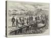 Sketches in Iceland, Landing Dried Cod at Reykjavik-L. Huard-Stretched Canvas