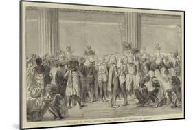 Sketches in India, Anti-Salt Tax Meeting of Natives at Bombay-null-Mounted Giclee Print