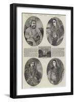 Sketches in India from Native Drawings-null-Framed Premium Giclee Print