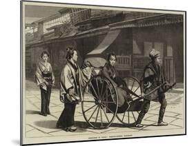 Sketches in Japan, Temple-Street, Nagasaki-null-Mounted Giclee Print