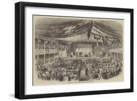 Sketches in Japan, the Theatre at Osaka-null-Framed Giclee Print