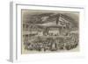 Sketches in Japan, the Theatre at Osaka-null-Framed Giclee Print