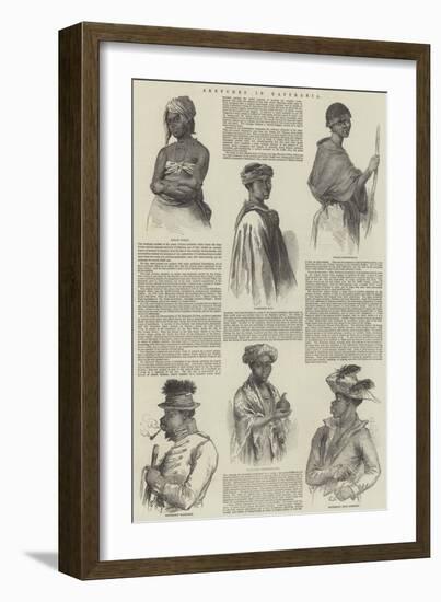 Sketches in Kaffraria-null-Framed Giclee Print