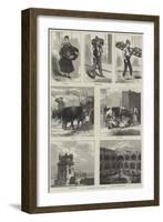 Sketches in Lisbon-null-Framed Giclee Print