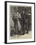 Sketches in London, a Flower Girl-Frank Holl-Framed Giclee Print