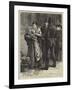 Sketches in London, a Flower Girl-Frank Holl-Framed Giclee Print