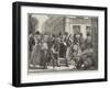 Sketches in Madrid, Loungers in the Calle De Sevilla-null-Framed Giclee Print