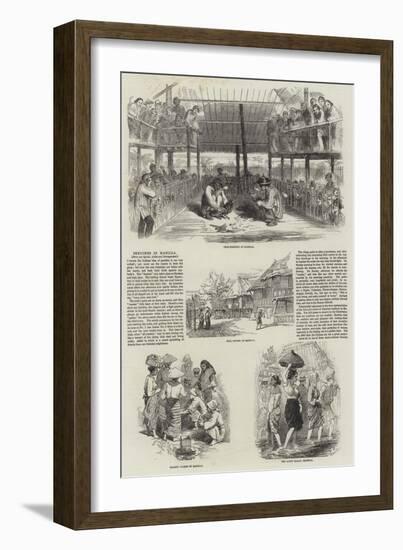 Sketches in Manilla-null-Framed Giclee Print