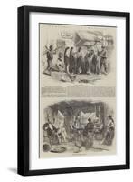 Sketches in Manilla-null-Framed Giclee Print