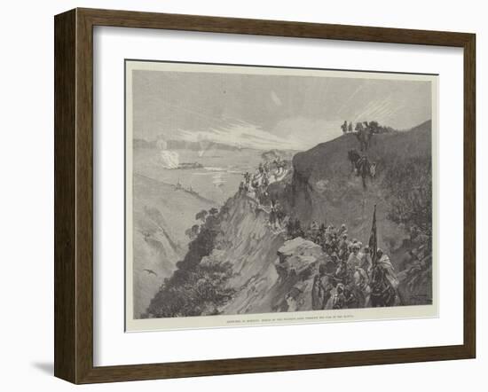 Sketches in Morocco, March of the Sultan's Army Through the Pass of the Mlouia-Gabriel Nicolet-Framed Giclee Print