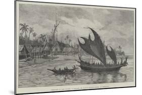 Sketches in New Guinea, a Lakatoi, or Native Trading-Vessel, of Kerepunu-null-Mounted Giclee Print