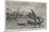 Sketches in New Guinea, a Lakatoi, or Native Trading-Vessel, of Kerepunu-null-Mounted Giclee Print