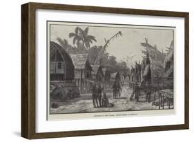 Sketches in New Guinea, Native Street in Kerepunu-null-Framed Giclee Print