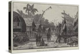 Sketches in New Guinea, Native Street in Kerepunu-null-Stretched Canvas