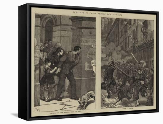 Sketches in Paris During the Fighting-Robert Walker Macbeth-Framed Stretched Canvas