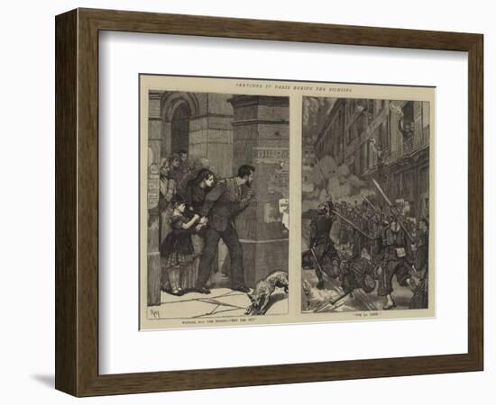 Sketches in Paris During the Fighting-Robert Walker Macbeth-Framed Giclee Print