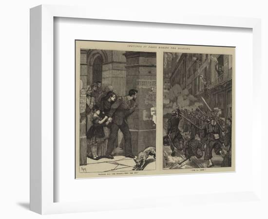 Sketches in Paris During the Fighting-Robert Walker Macbeth-Framed Giclee Print