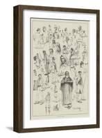 Sketches in Paris-David Hardy-Framed Giclee Print