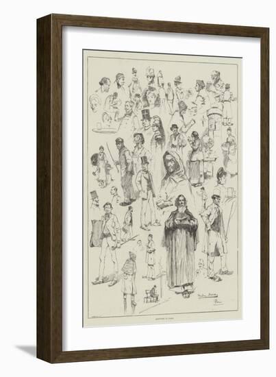 Sketches in Paris-David Hardy-Framed Giclee Print