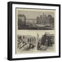 Sketches in Paris-null-Framed Giclee Print