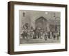 Sketches in Persia, Bazaar at Teheran-Felix Regamey-Framed Giclee Print