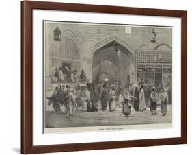 Sketches in Persia, Bazaar at Teheran-Felix Regamey-Framed Giclee Print