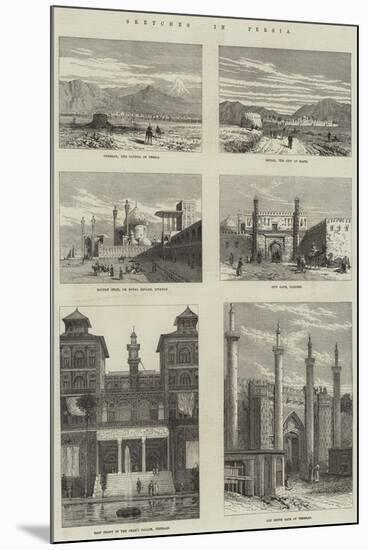 Sketches in Persia-null-Mounted Giclee Print