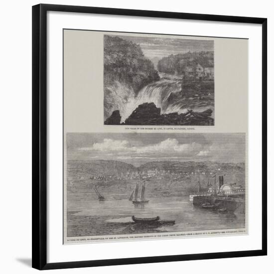 Sketches in Riviere Du Loup, Canada-null-Framed Giclee Print