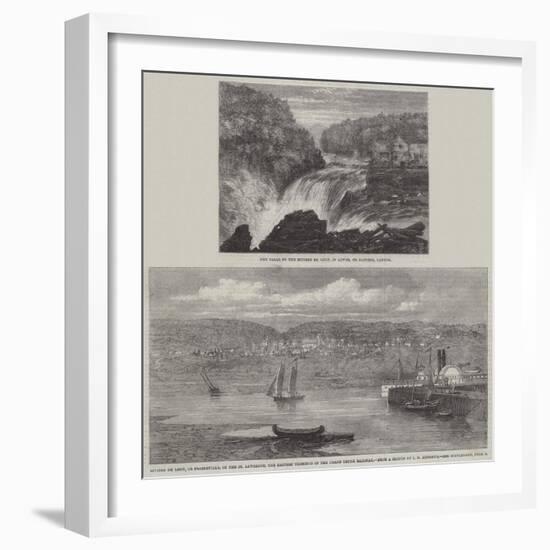 Sketches in Riviere Du Loup, Canada-null-Framed Giclee Print