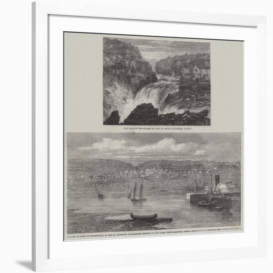 Sketches in Riviere Du Loup, Canada-null-Framed Giclee Print