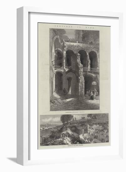 Sketches in Rome-null-Framed Giclee Print