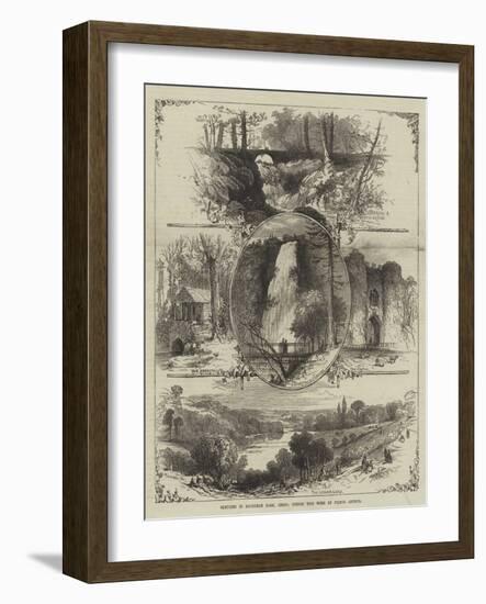 Sketches in Roundhay Park, Leeds, Opened This Week by Prince Arthur-null-Framed Giclee Print