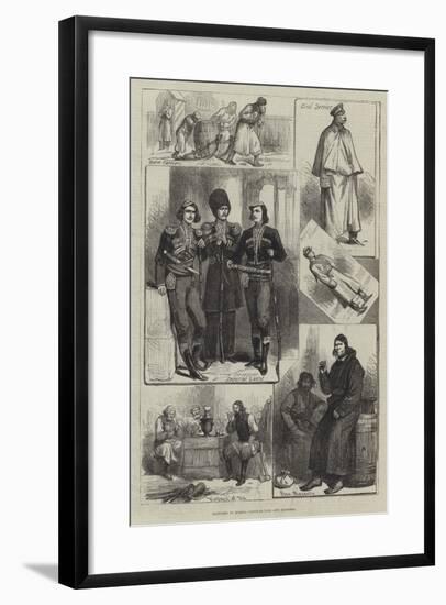Sketches in Russia, Popular Life and Manners-null-Framed Giclee Print