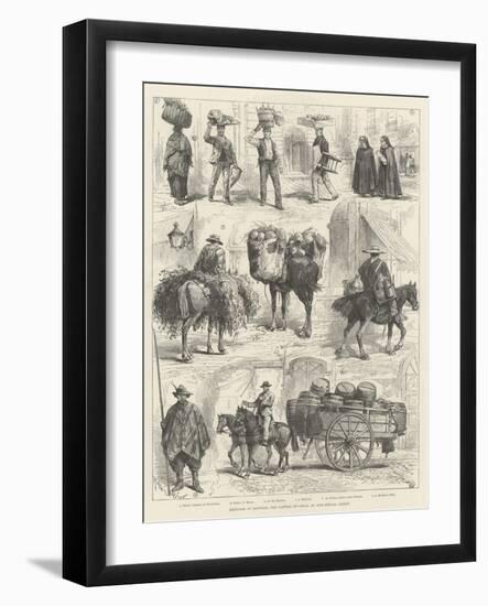 Sketches in Santiago, the Capital of Chile-Melton Prior-Framed Premium Giclee Print