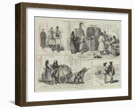 Sketches in Saxony-null-Framed Giclee Print