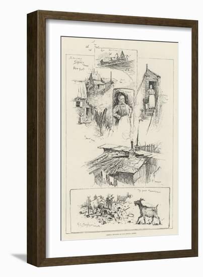 Sketches in Shanty Town, New York-Henry Charles Seppings Wright-Framed Giclee Print