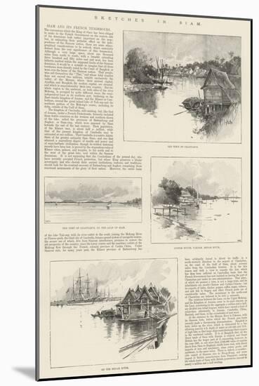 Sketches in Siam-Charles Auguste Loye-Mounted Giclee Print