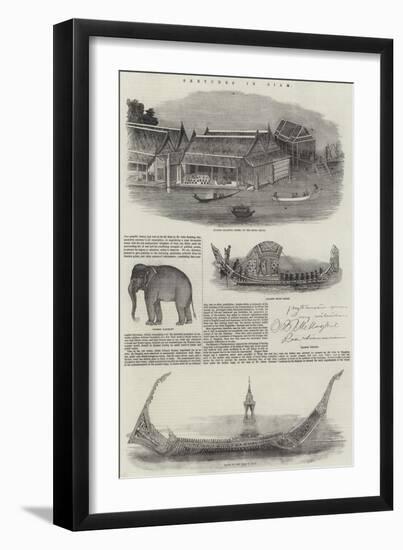 Sketches in Siam-null-Framed Giclee Print