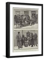 Sketches in Siberia, Courtyard of the Prison for Criminals at Krasnoiarsk-null-Framed Giclee Print