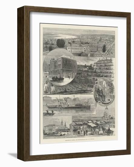 Sketches in Siberia-null-Framed Giclee Print