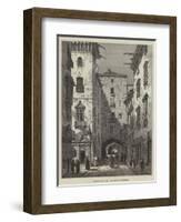 Sketches in Spain, a Street of Barcelona-Samuel Read-Framed Giclee Print