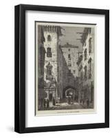 Sketches in Spain, a Street of Barcelona-Samuel Read-Framed Giclee Print