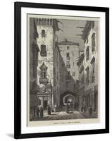 Sketches in Spain, a Street of Barcelona-Samuel Read-Framed Giclee Print