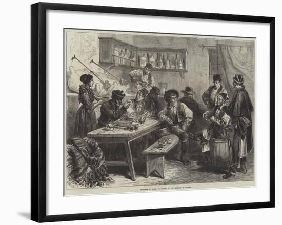 Sketches in Spain, a Tavern in the Suburbs of Madrid-null-Framed Giclee Print