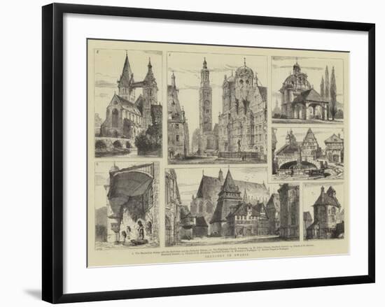 Sketches in Swabia-Henry William Brewer-Framed Giclee Print