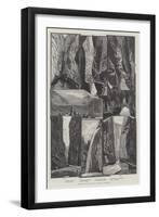 Sketches in the Aar-Schlucht, Meiringen, Switzerland-null-Framed Giclee Print