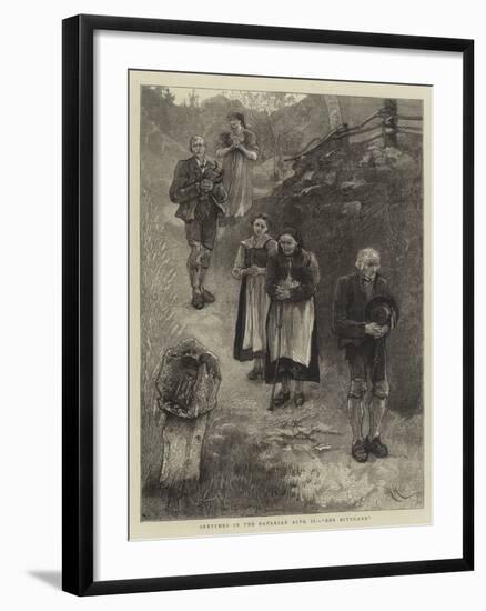 Sketches in the Bavarian Alps, II, Der Bittgang-Hubert von Herkomer-Framed Giclee Print