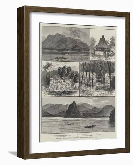 Sketches in the Caroline Islands, Disputed Between Germany and Spain-William Henry James Boot-Framed Giclee Print