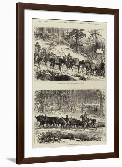 Sketches in the Colorado Mining Districts, North America-null-Framed Giclee Print