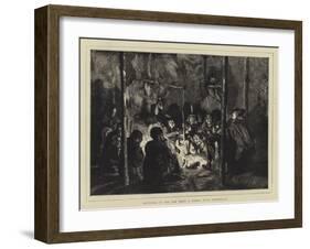 Sketches in the Far West, a Smoke with Friendlies-Arthur Boyd Houghton-Framed Giclee Print